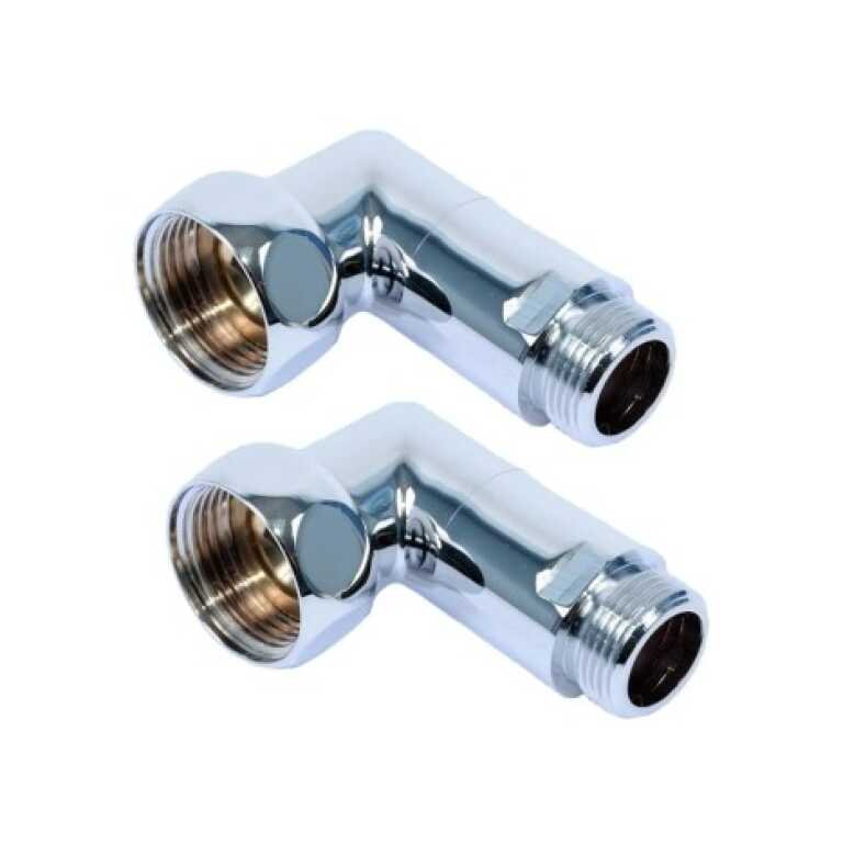 Угол для полотенцесушителя 1"В x 1/2"Н TIM (пара)