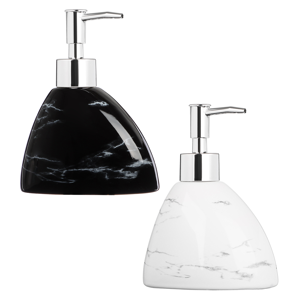 Дозатор для жидкого мыла Marble, керамика, 2 цвета, VETTA Дозатор для жидкого мыла Marble, керамика, 2 цвета, VETTA