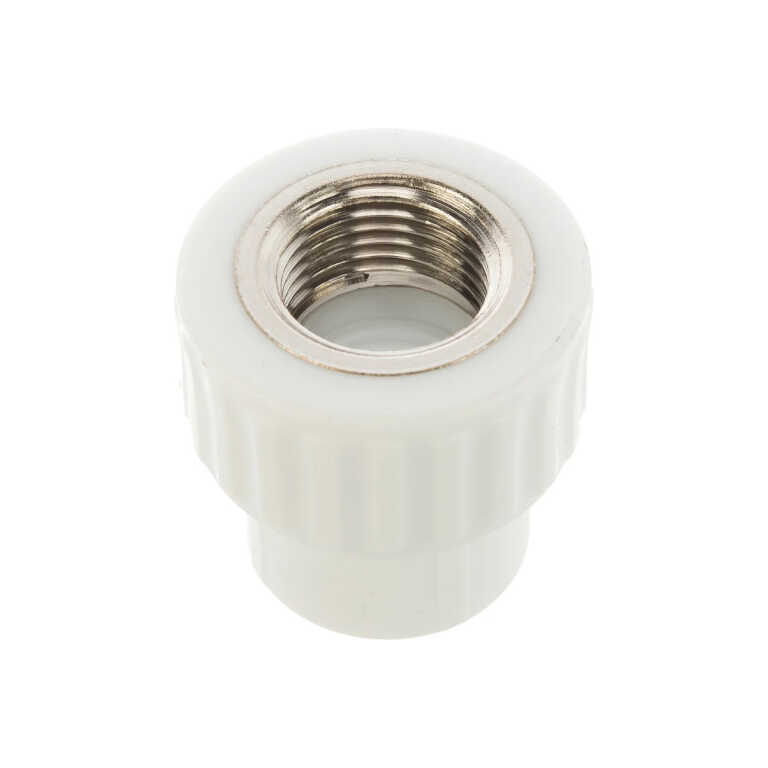 Муфта PP-R комбинированн белый Ду 20х3/4 ВР VALFEX