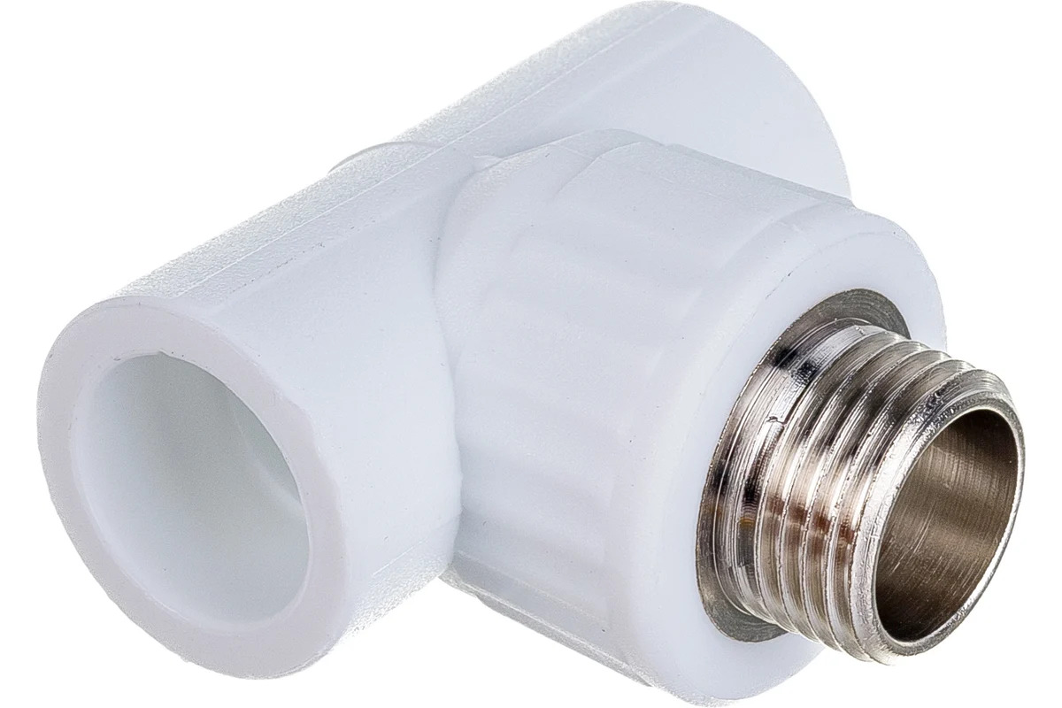 Тройник PP-R переходной белый НР 20х1/2"х20 VALFEX
