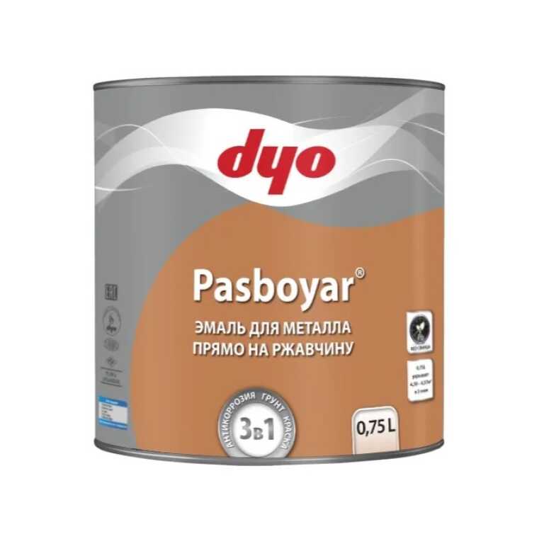 Грунт-эмаль PASBOYAR 3 в 1 белый 0,75л "Dyo"