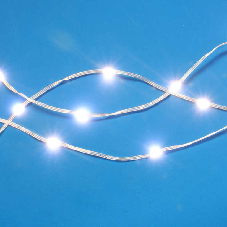 Гирлянда эл. нить росы "Созвездие Ориона" 10м,100LED Extra,шампань,медь,пост.св, ПВХпр, 220В СНОУ БУ