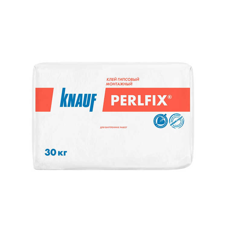 Клей для гипсокартона гипсовый монтажный KNAUF Perlfix (30кг)