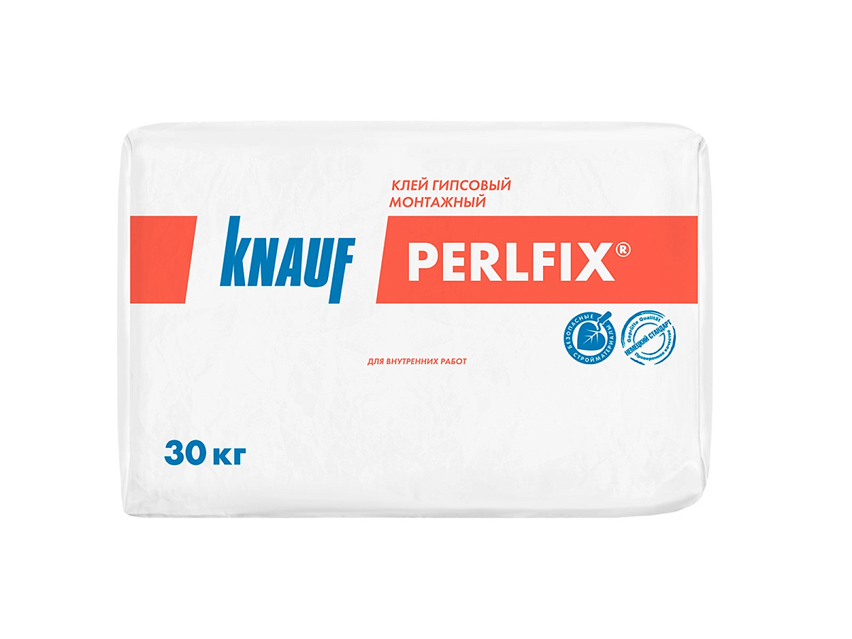 Клей для гипсокартона гипсовый монтажный KNAUF Perlfix (30кг) Клей для гипсокартона гипсовый монтажный KNAUF Perlfix (30кг)