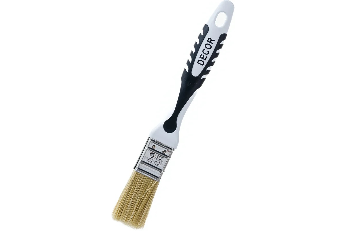 Кисть плоская 25х15мм DECOR Намерение Black White смешанная щетина двухкомпонентная ручка 880-025 (12/240/480) Кисть плоская 25х15мм DECOR Намерение Black White смешанная щетина двухкомпонентная ручка 880-025 (12/240/480)