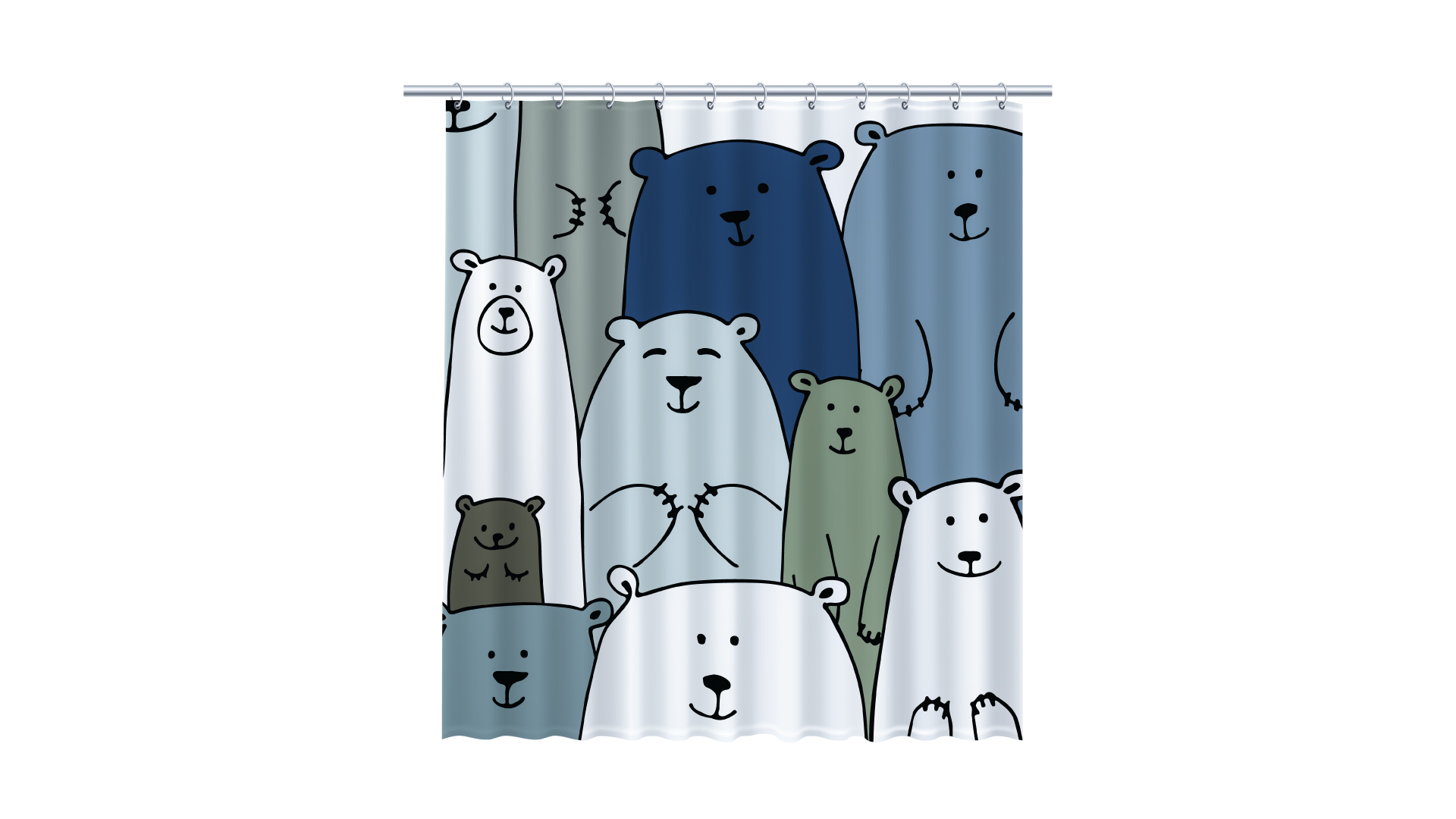 Шторка для ванной BEAR Fixsen