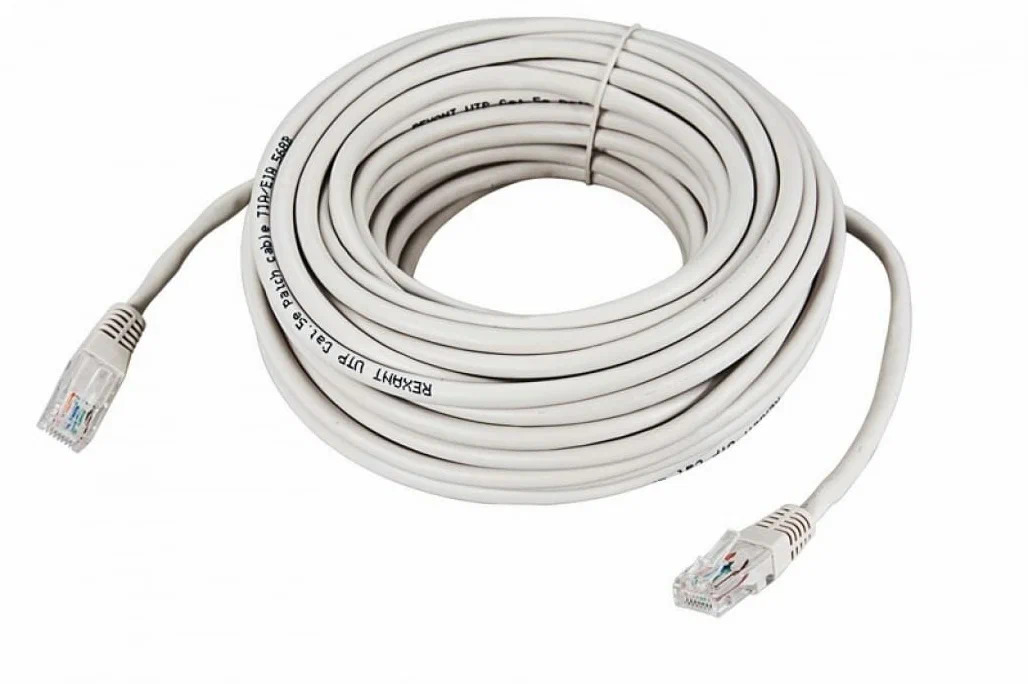 Патч-корд UTP CAT5e литой 10м серый REXANT Патч-корд UTP CAT5e литой 10м серый REXANT