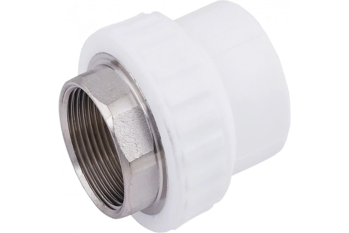 Муфта PP-R комбинированн белый Ду 25х3/4 ВР VALFEX (100/25)
