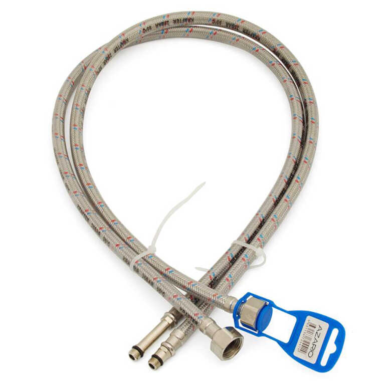 Гибкая подводка длясмесителей М10*1/2" 0,3 см. AZARIO LUXe (силик.оболочка)