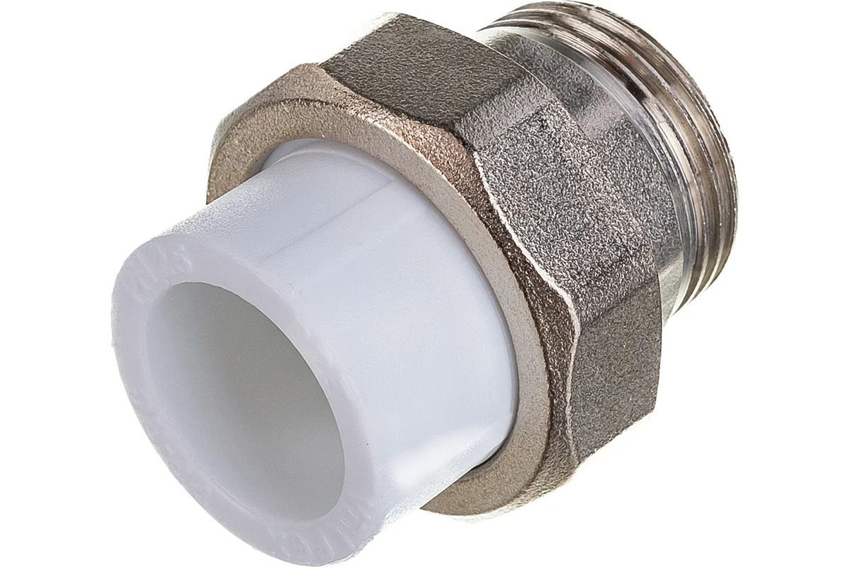 Муфта PP-R комбинир. разъём. (американка) белый Ду 25х1 HP VALFEX