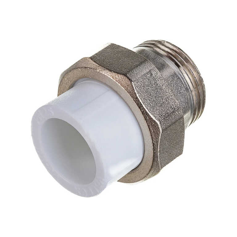 Муфта PP-R комбинир. разъём. (американка) белый Ду 25х3/4 HP VALFEX