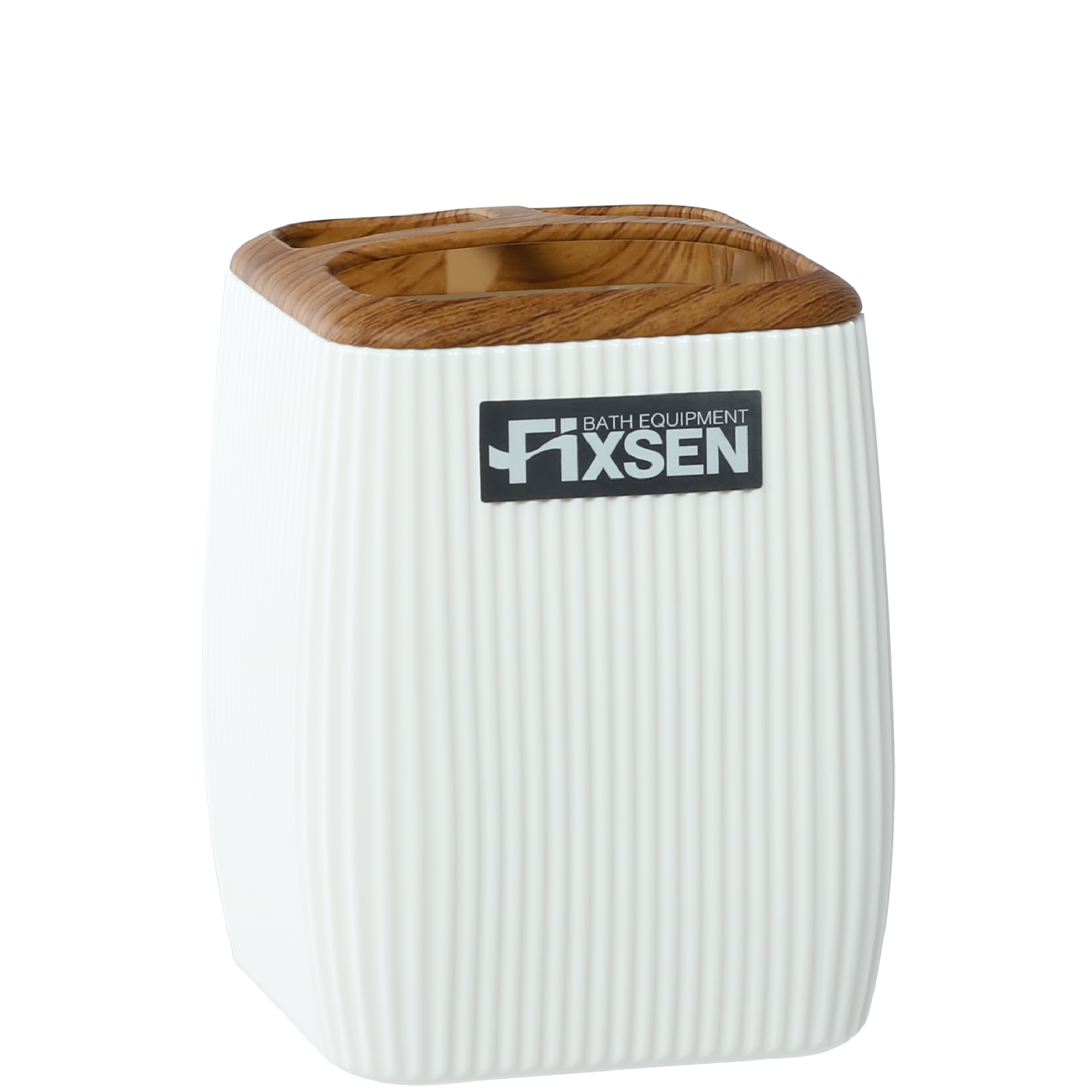 Стакан для зубных щеток WHITE WOOD Fixsen