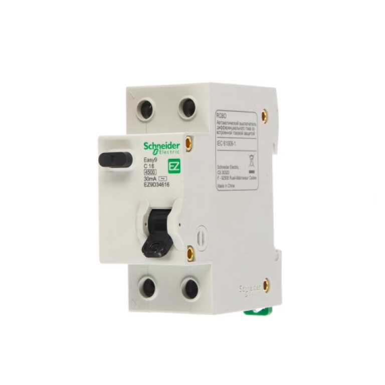 Дифференциальный автомат 1P+N 16А C Easy9 Schneider Electric