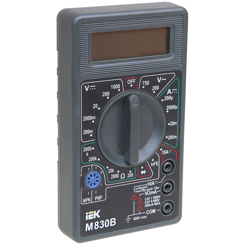 Мультиметр цифровой Universal M830B IEK (1/60) TMD-2B-830