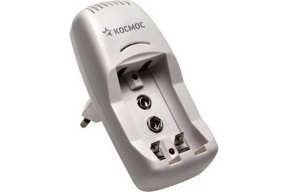 Зарядное устройство КОСМОС КОС501 1/2 шт AA/AAA или 1 шт 9V Ni-MH (200mA)от 10 час независ. каналы Зарядное устройство КОСМОС КОС501 1/2 шт AA/AAA или 1 шт 9V Ni-MH (200mA)от 10 час независ. каналы