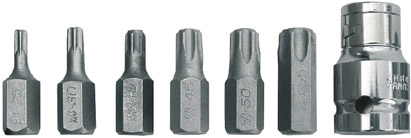 Набор бит "TORX" 7 шт. CrV FIT Набор бит "TORX" 7 шт. CrV FIT