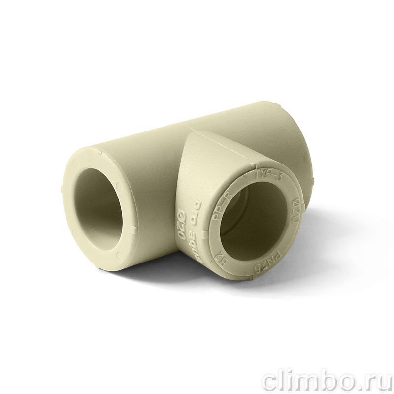 Тройник PP-R перех. серый Дн 25х20х25  Pro Aqua (150/25)