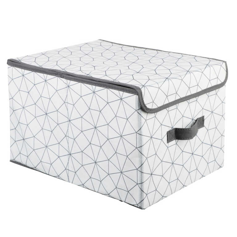 Кофр для хранения с крышкой, Валери 30х40х25см, спанбонд, VETTA