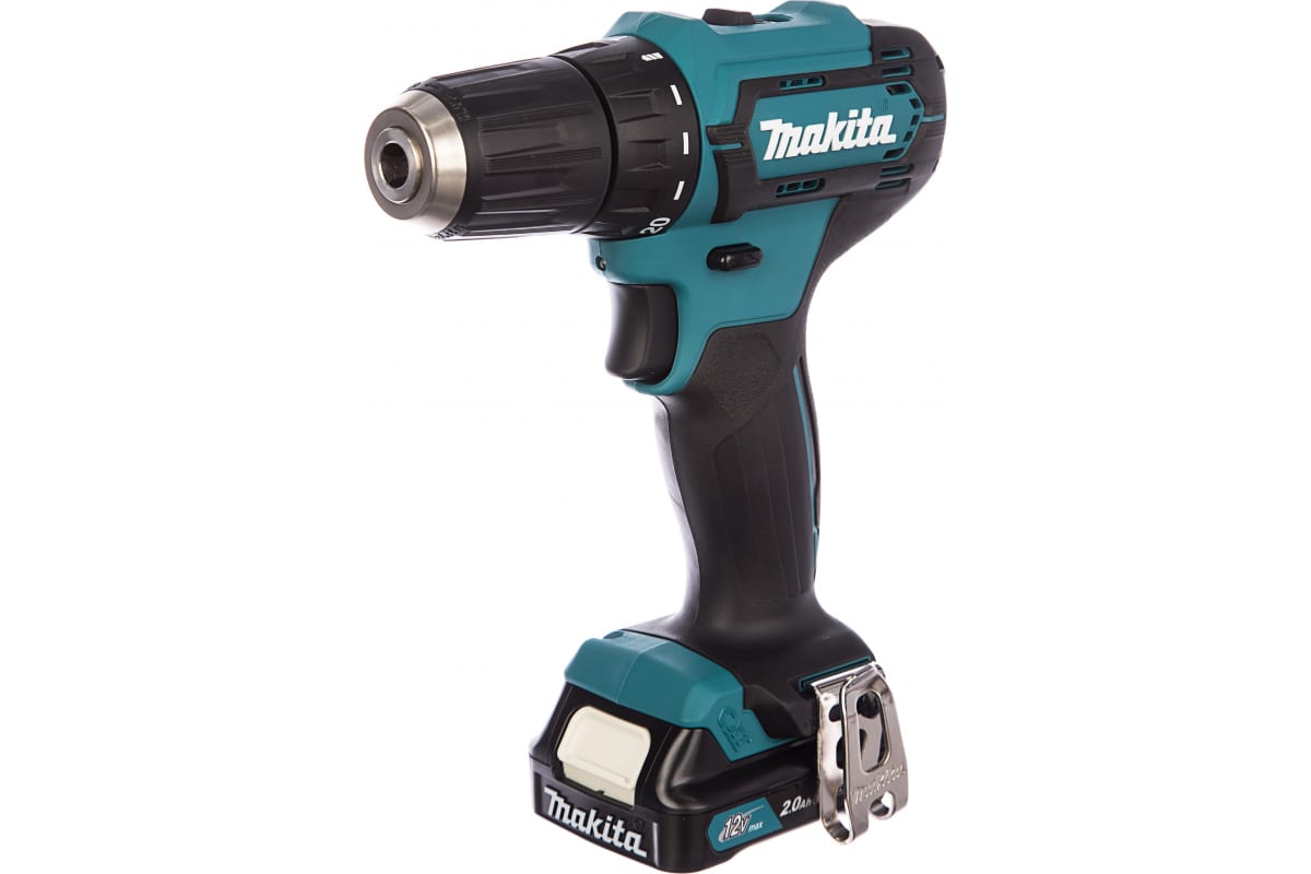 Дрель-шуруповерт акк. MAKITA DF333DWAE 12В БЗП 10мм 2скор 30нм 2,8кг 2акк Li-ion 2Ач кейс
