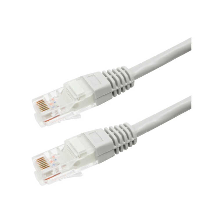 Патч-корд UTP CAT5e литой 10м ПВХ серый OXION