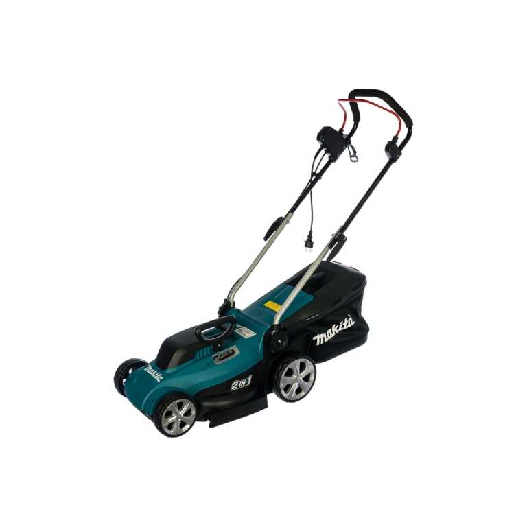 Газонокосилка электрическая MAKITA ELM3320 ширина скашивания 33см площадь 400м²