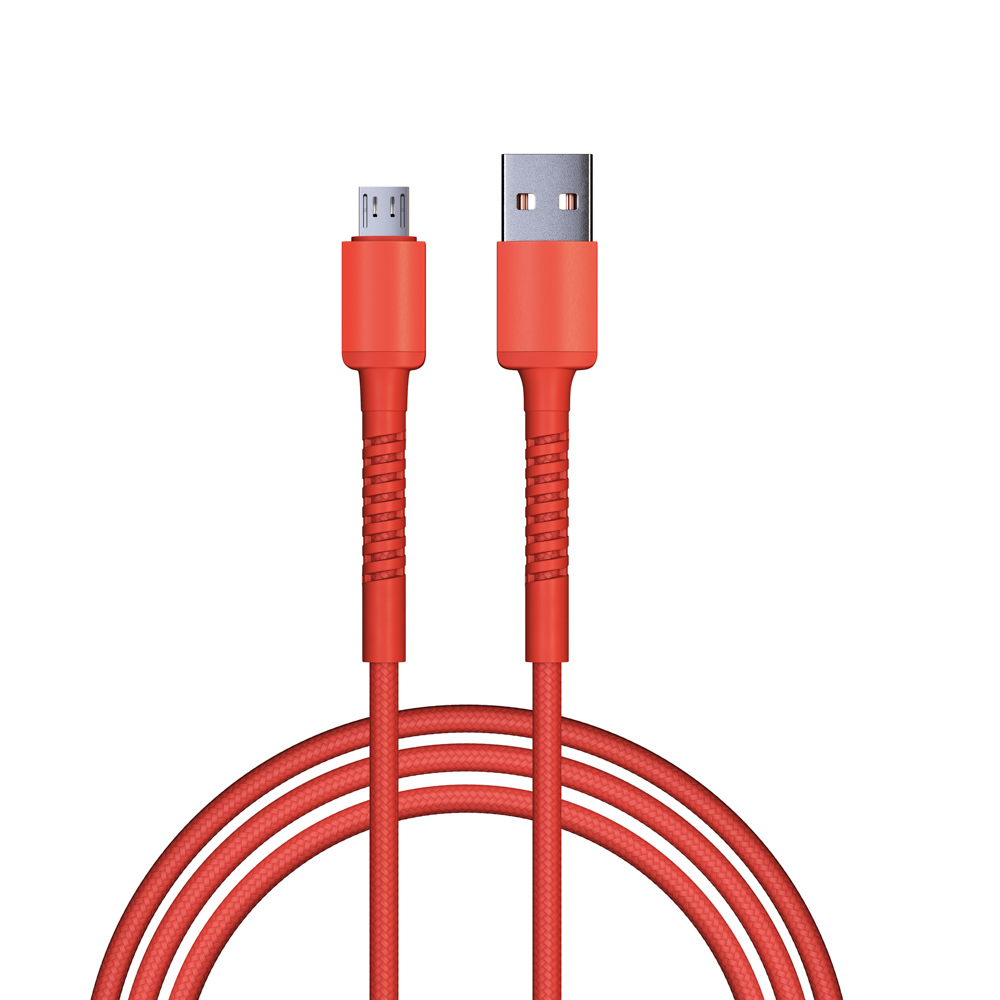 Кабель для зарядки BY XXL Micro USB 2 м 3А Быстрая зарядка QC3.0 красный