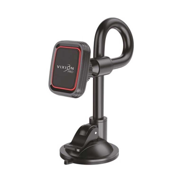 Авто-держатель VIXION PRO VR-20 магнитный на гибкой штанге (черный)