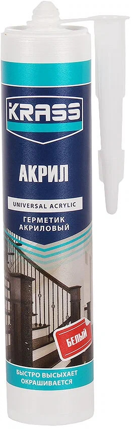 Герметик акриловый KRASS Белый 300мл Россия