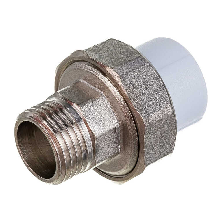 Муфта PP-R комбинир. разъём. (американка) белый Ду 25х1/2 HP VALFEX