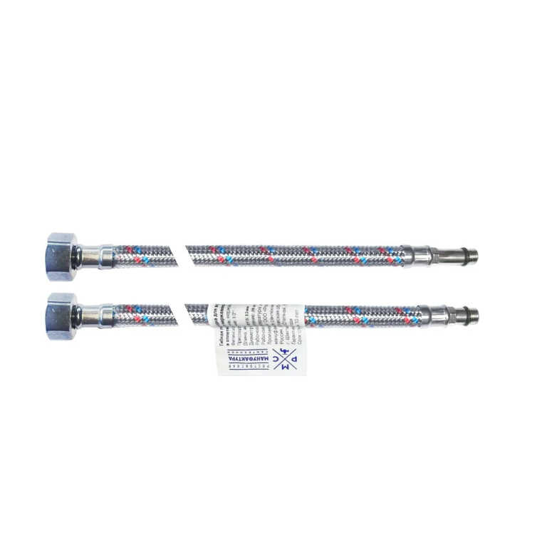 Гибкая подводка для смесителей М10*1/2"  0,5 м. РМС (силик.оболочка)