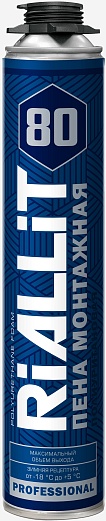 Пена монтажная ЗИМА RIALLIT 80  850мл (1020гр/12шт)