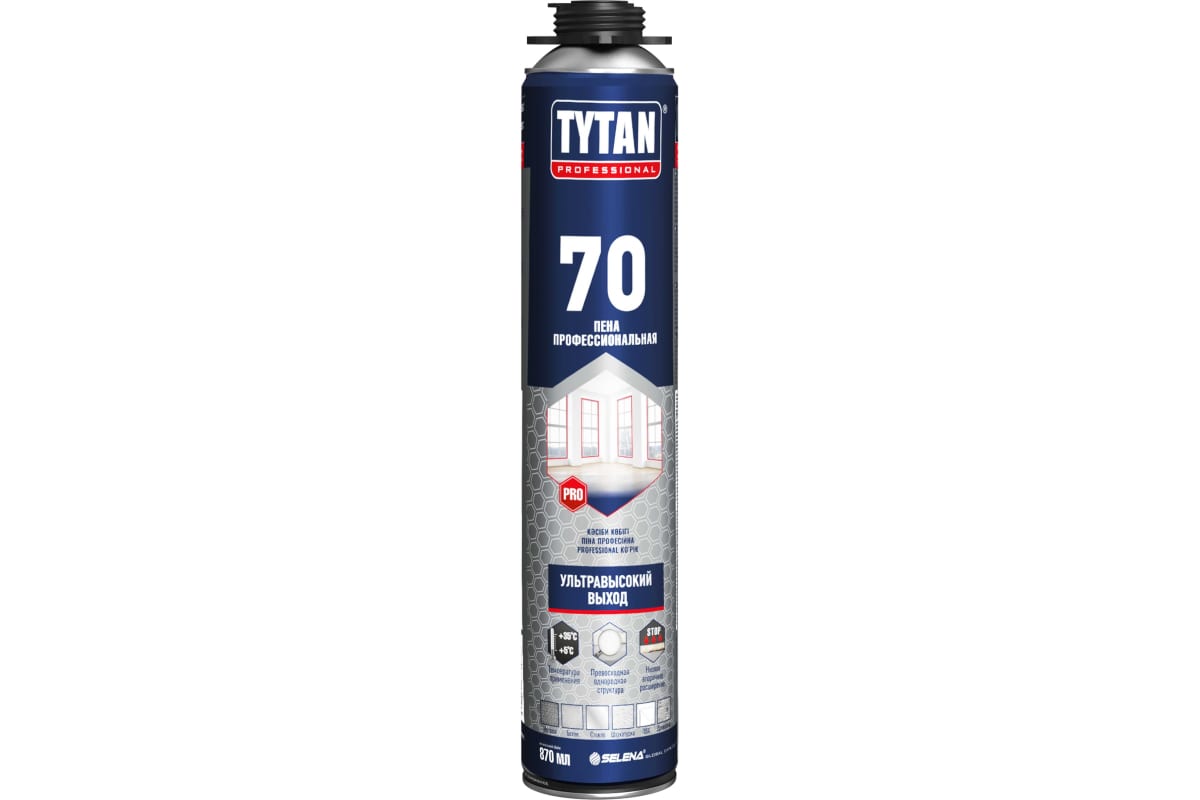 Пена профессиональная Tytan Professional Ultra 70; 870 мл (18мес)