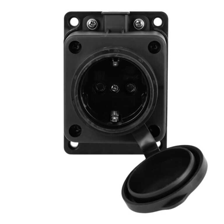 Розетка н/у с загл. каучук 2Р+Е 16А IP44 VKL electric
