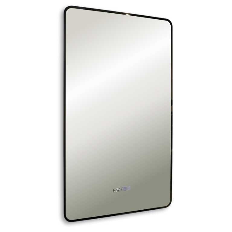 Зеркало AZARIO INCANTO-3 600х1000, LED-подсветка и диммером, часы, подогрев