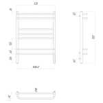 Полотенцесушитель электрический Lemark Linara LM04707Z П7 (500x700)