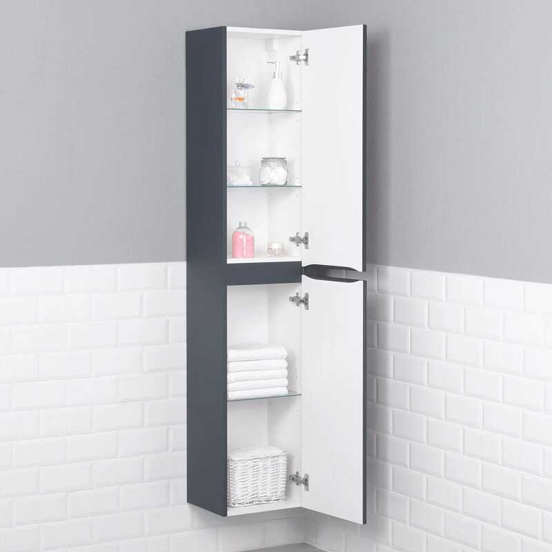 Пенал подвесной ITANA Kate 35 350х300х1750 антрацит