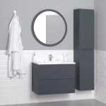 Пенал подвесной ITANA Kate 35 350х300х1750 антрацит