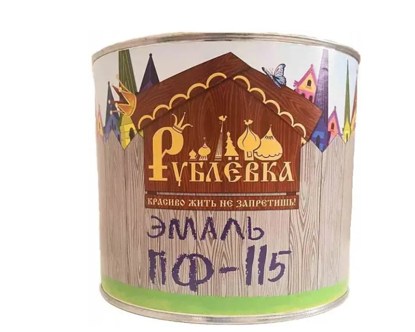 Эмаль ПФ-115 белый (1,9кг) РУБЛЕВКА