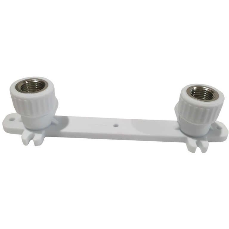 Комплект настенный для смесителя белый PPR 20х1/2" ВР РВК