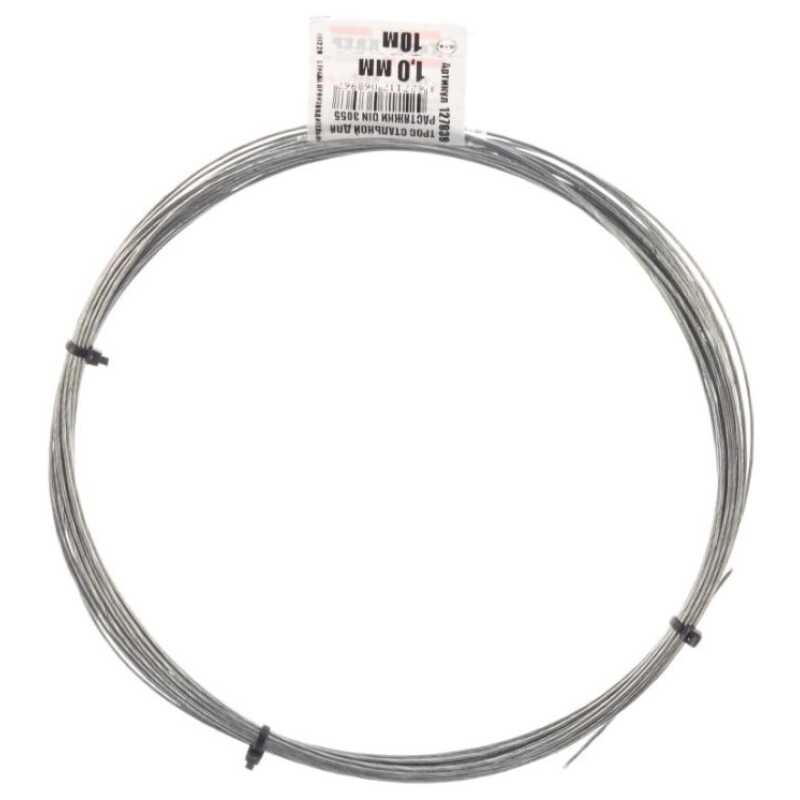 Трос стальной для растяжки 1,0 мм DIN3055 Tech-Krep (10м)