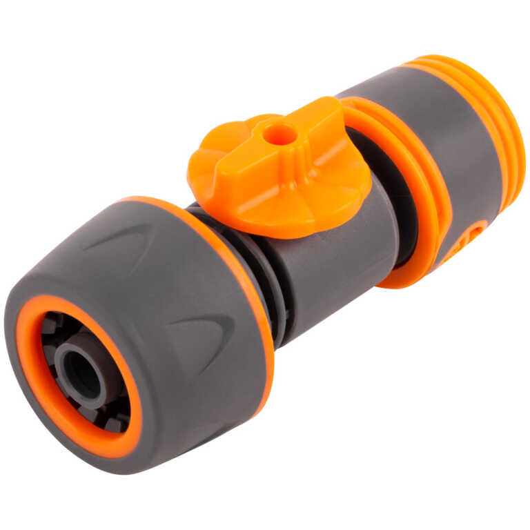 Соединитель двухкомпонентный 3/4'' с запорным клапаном FIT