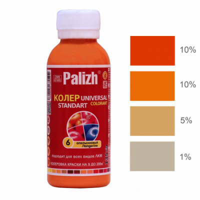 Паста колер универс. Palizh №06 апельсин 0,1л Паста колер универс. Palizh №06 апельсин 0,1л