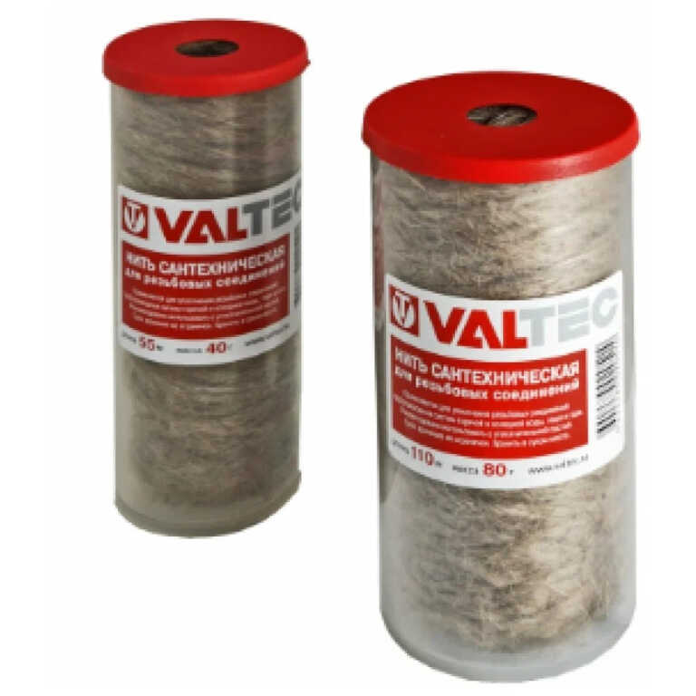 Нить сантехническая льняная VALTEC, для резьбовых соединений (110м) VT.FLAX.0.110