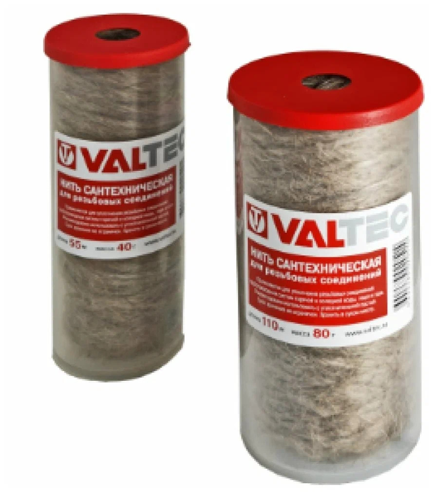 Нить сантехническая льняная VALTEC, для резьбовых соединений (110м) VT.FLAX.0.110