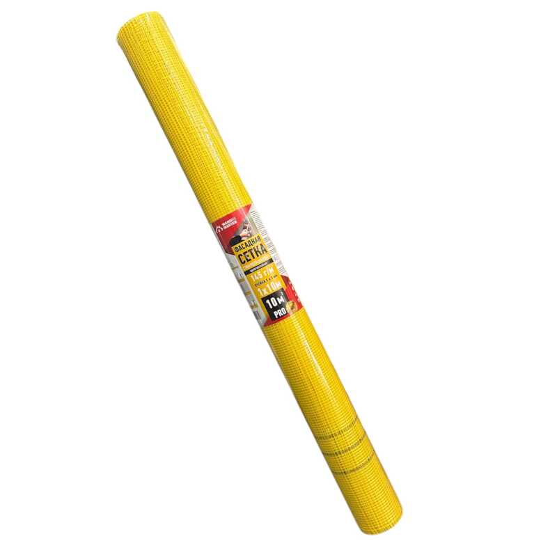 Сетка фасадная (5х5) 1м*10м 145г/м.кв. WAND MASTER PRO