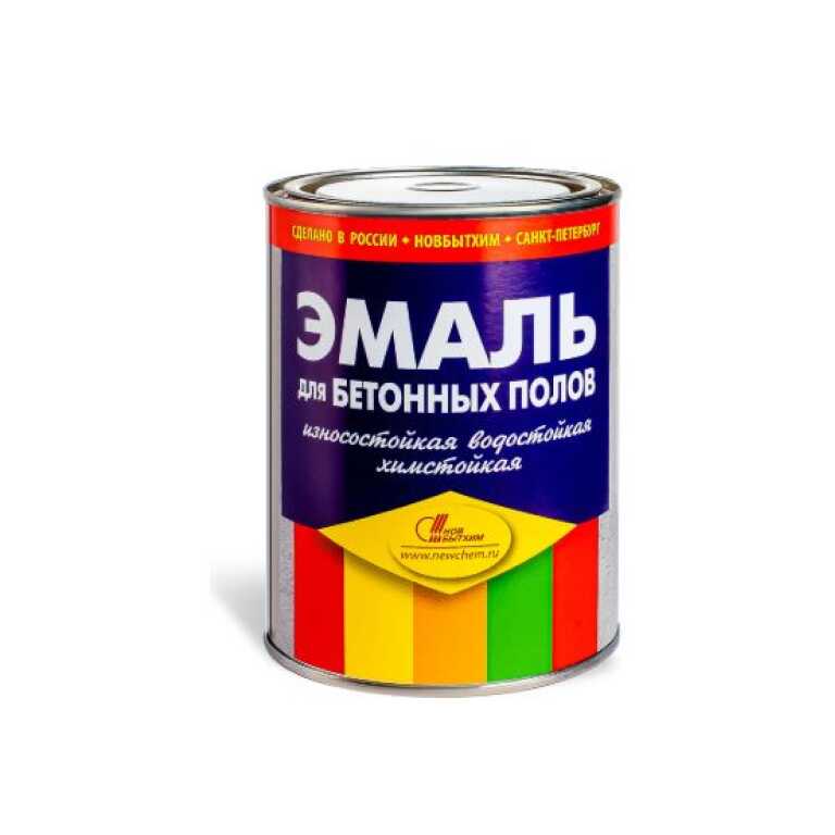 Эмаль для бетонных полов серая банка 2,7л Новбытхим