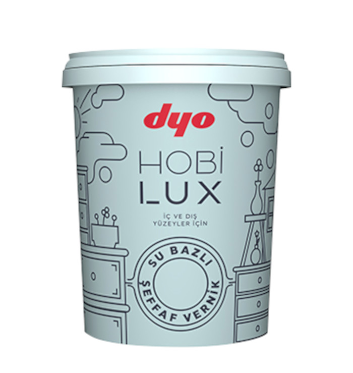 Лак на водной основе матовый HOBILUX 0,9л "Dyo"