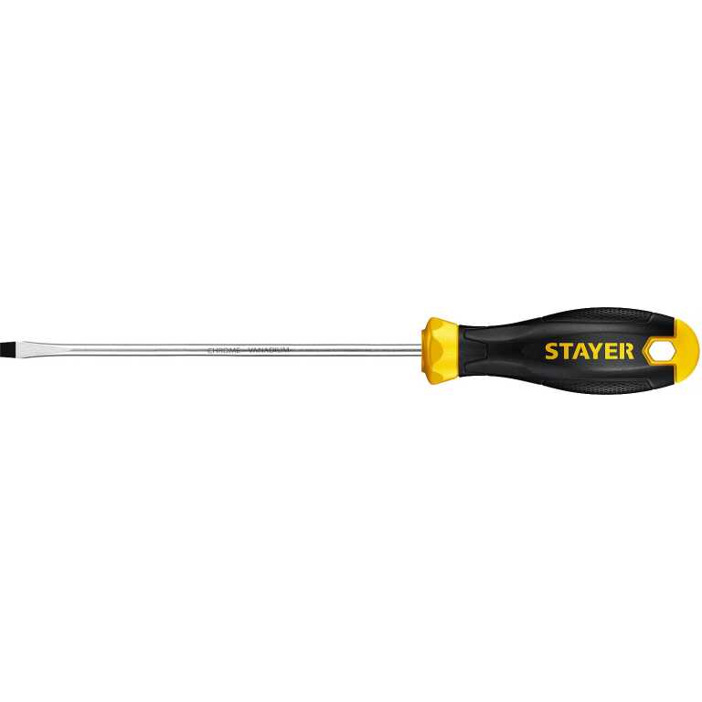 Отвертка шлицевая SL3x100мм STAYER Hercules CrV двухкомпонентная рукоятка