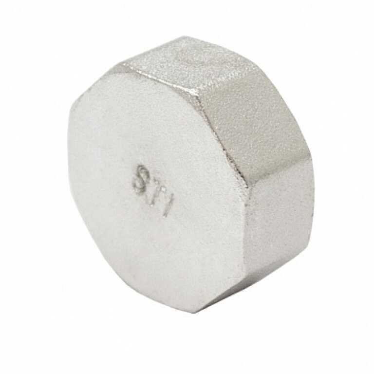 Заглушка НИКЕЛИРОВАННАЯ резьбовая 3/4"ВР STI
