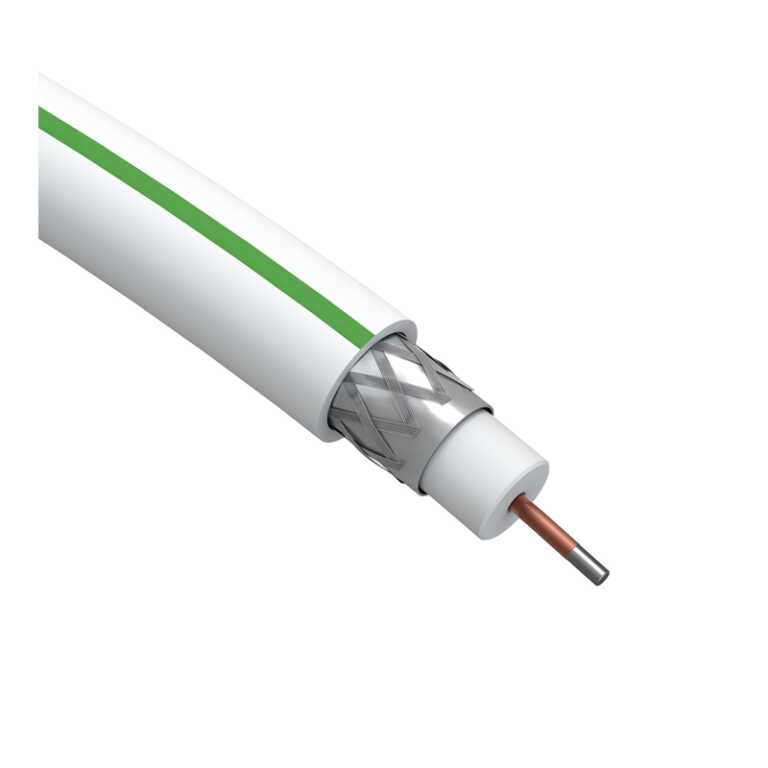 Кабель коаксиальный SAT 703 B,75 Ом, CCS/(оплётка Al, 75%), PVC,цвет белый,  бухта 50 м, SIMPLE ЭРА